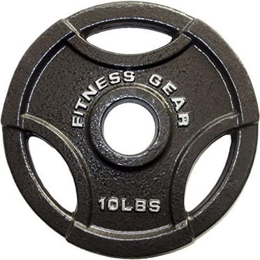 N.2 weight discs Cast Iron Black domyos 5 kg Diameter 28mm total 10 kg